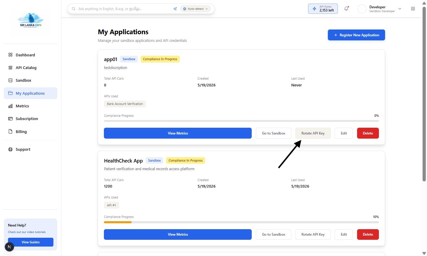 Rotate API Key