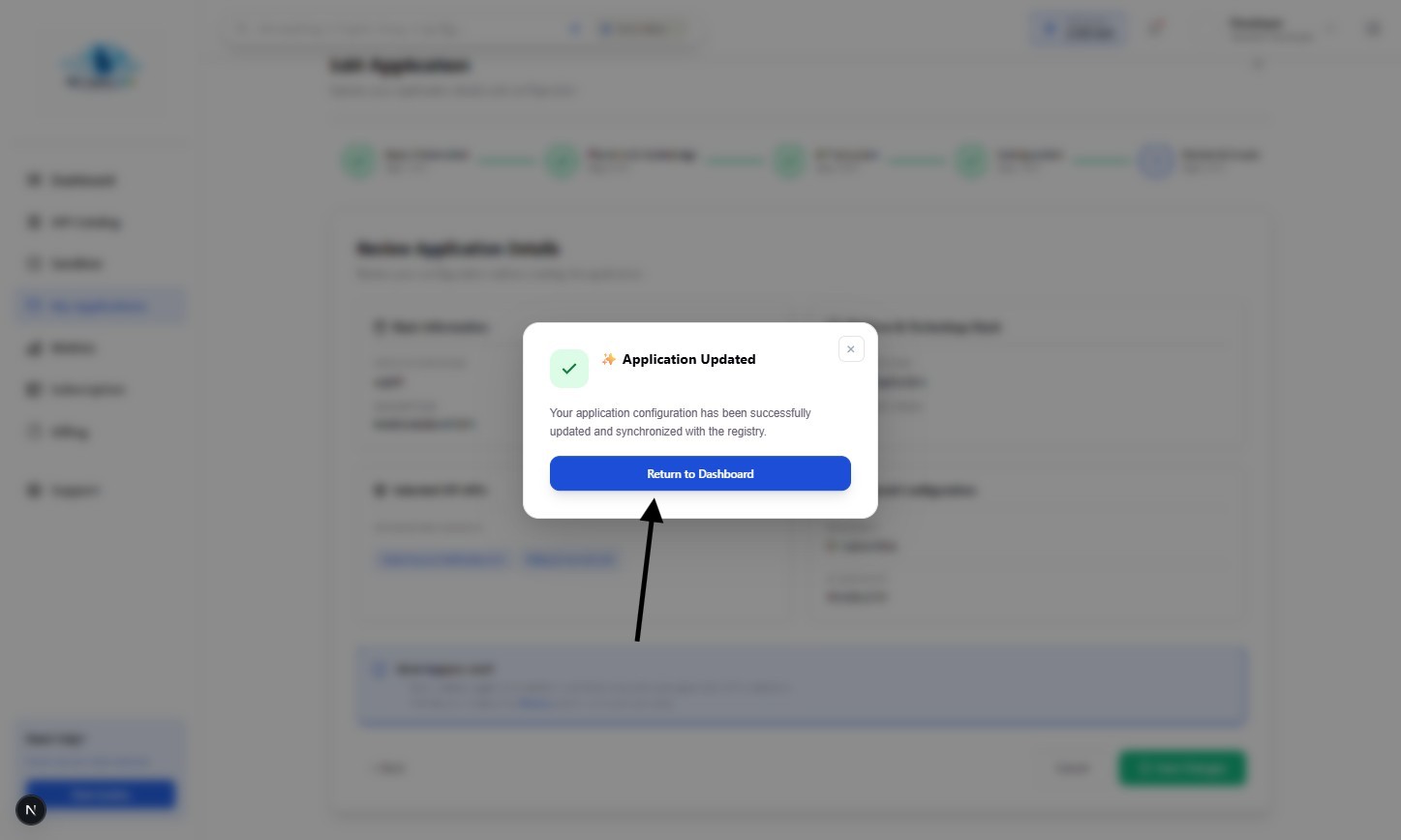 Return to Dashboard